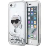 Karl Lagerfeld KLHCI8LNKHCH Hardcase Glitter Karl Head iPhone 7/8/SE 2020/SE 2022 jaoks, h&otilde;bedane