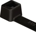 HellermannTyton T18R Kaablik&ouml;ide, Pol&uuml;amiid 6.6, Must, 100 mm Pikkus, 2,5 mm Laius, 1 mm Paksus, 22 mm Kimbu Diameeter, 80 N T&otilde;mbetugevus, 100 tk Pakk