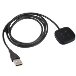 Akyga AK-SW-27 magnetiline USB laadimiskaabel Fitbit Versa 3 / Sense jaoks, 1 m, must