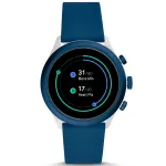 Fossil FTW4036 Gen 5 Smartwatch 44mm Stainless Steel Silicone Strap Wear OS