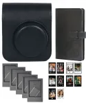 LOVEINSTANT 4-in-1 tarvikukomplekt Fujifilm Instax Mini 41 jaoks - must korpus, album, raamid ja kleebised
