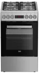 Gaasipliit ja elektriahi BEKO FSM52321DXDT roostevaba teras 50 cm, energiaklass A