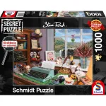 Schmidt Spiele 59920 Steve Read: Kirjutuslaua taga Secret Puzzle pusle, 1000 t&uuml;kki, 693 x 493 mm