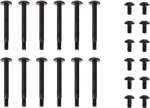 Kinnituskomplekt Alphacool 24848 Must 24 tk