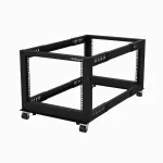 StarTech.com 4POSTRACK8U 8U neljapostiga avatud raamiga serveririiul, 19 tolli, reguleeritav s&uuml;gavus 22-40 tolli (56-102 cm), kandev&otilde;ime 544 kg (1200 lb), must