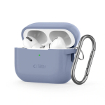 Tech-Protect silikoonkate konksuga ja karabiiniga Apple AirPods Pro 1 / 2 jaoks, Baby Blue