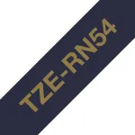 Brother TZE-RN54 sildistuslint Kuldne tumesinisel