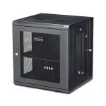 StarTech.com 4-Post 12U Wall Mount v&otilde;rk Cabinet with 1U Shelf, 19 inch Hinged Wall-Mounted Server Rack for Data / AV / Electronics / Computer Equipment, Flexible Vented Rack Enclosure