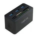 LogiLink CR0042 USB 3.0 jaotur 3 pordiga ja universaalse kaardilugejaga