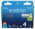 Laetavad patareid PANASONIC ENELOOP AA 2000 mAh 4 tk + karp (BK-3MCDE/4CP+CASE)