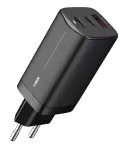 iBOX C-65 ILUC65B GaN 65 W laadija, 2x USB-C + 1x USB-A, must