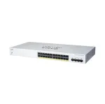 Hallatav 2. kihi Gigabit PoE l&uuml;liti Cisco CBS220-24FP-4G &mdash; 24x Gigabit RJ-45, PoE, 56 Gbit/s, MAC 8192, rack-kinnitus
