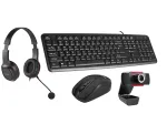 Tracer 4in1 Multi Office komplekt 46695: USB-klaviatuur, juhtmevaba hiir, veebikaamera, k&otilde;rvaklapid