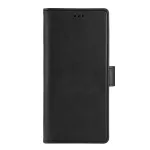 Krusell 62504 PhoneWallet &uuml;mbris Samsung Galaxy A73 5G jaoks, 6,7", vegan nahk, 3 kaardipesa, must