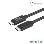 Microconnect ReConnect ECO-USB4CC05 USB4 Gen 3x2 kaabel, 0,5 m
