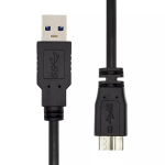ProXtend USB-A 3.2 Gen 1 to Micro B kaabel, must, 1 m, 5 Gbit/s