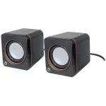 Manhattan 2600 Series 161435 k&otilde;laris&uuml;steem, 2.0 stereo, USB-toitega, 6 W RMS, 90 - 20000 Hz, must