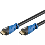 Goobay 72319 Premium High Speed HDMI 2.0 kaabel Ethernetiga, HDMI A isane &ndash; HDMI A isane, 3 m, must/sinine
