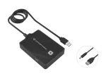 Conceptronic HUBBIES 4-pordiline USB 3.0/2.0 jaotur, 90 cm kaabel, USB 3.2 Gen 1 (3.1 Gen 1) Type-A, must, USB 2.0, USB 3.2 Gen 1 (3.1 Gen 1) Type-A, Hiina, 87 mm, 55 mm