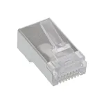 Pistik 8P8C RJ45 isane varjestatud &uuml;mmarguste kaablite jaoks, InLine, 10 tk pakend, h&otilde;bedane