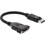 InLine DisplayPort isane-emane &auml;&auml;rikuga kaabel 0,2 m, must
