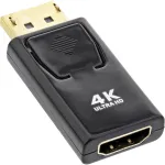 InLine adapter DisplayPort isane / HDMI emane, 4K/60Hz, heliga