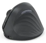 Hama 00173092 EWM-600R ergonoomiline vertikaalne hiir, paremak&auml;elistele, juhtmevaba 2,4 GHz + Bluetooth, mitme seadme, optiline 1600 DPI, laetav, must