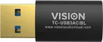 Vision Professional - USB-adapter - USB Type A (M) to 24 pin USB-C (W) - USB3.0 - Must (TC-USB3AC/BL)