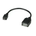 VALUE USB 2.0 kaabel, USB 2.0 t&uuml;&uuml;p Micro B - t&uuml;&uuml;p A BU, OTG 0,15 m (11.99.8311)