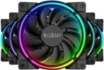 120mm PCCOOLER korpuse ventilaator CORONA-FRGB-5I1, 1000&ndash;2000 p/min, ARGB valgustus