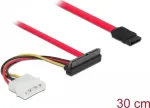 SATA kaabel DeLOCK 86078 0,5 m SATA 7-kontaktiline SATA 22-kontaktiline Molex