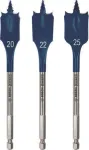 Puuriterade komplekt Bosch EXPERT Self Cut Speed 3-osaline &mdash; l&auml;bim&otilde;&otilde;dud 20/22/25 mm, mudel 2608902107