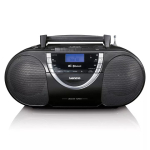Lenco SCD-6900 kaasaskantav CD-m&auml;ngija raadioga, must/h&otilde;bedane
