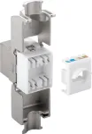 Goobay 90864 Cat.6A Keystone RJ45 pesa, STP varjestatud, Slim Line