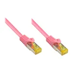 Good Connections patch-kaabel m. Cat.7 Rohk. magenta 0,15m