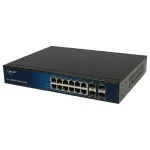 ALLNET ALL-SG8616PMJ-10G Layer 2+ hallatav l&uuml;liti, 16 porti (12x GbE, 4x SFP+), PoE eelarve 130W, 8x PoE+, riiulipaigaldus