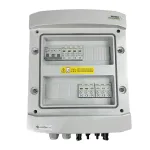 EMITER Switchgear Attached DCAC Hermetic IP65 koos Noark 1000V Type 2 DC liigpingekaitsega, 2 x PV string, 2 x MPPT // AC Noark Type 2, 10A 3-faasiline