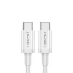 UGREEN US264 USB-C to USB-C kaabel 1m Valge 100W PD QC AFC