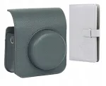 LOVEINSTANT Kaamera&uuml;mbris ja Fotoalbum Komplekt Fujifilm Instax Mini 41 jaoks, Hall, Mahutab 96 Fotot