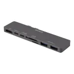 DELTACO USBC-1290 Thunderbolt 3 dokkimisjaam - h&otilde;bedane - 40 Gbit/s - 4K Ultra HD