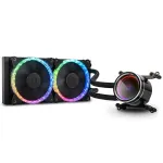 K&otilde;ik-&uuml;hes vedelikjahutus BitsPower Cyclops 240 &mdash; Must/H&otilde;bedane, 240 mm radiaator