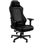 noblechairs HERO m&auml;ngutool, PU-nahk, must/plaatinavalge