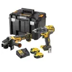 DeWALT 18 V juhtmeta elektrit&ouml;&ouml;riistade komplekt &ndash; puurimis- ja lihvimiskomplekt