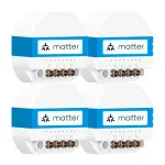 MEROSS MSS815MAQUA-UN nutikas Wi-Fi l&uuml;liti 4-pakk (2,4 GHz, USA pistik, jaoturit pole vaja)