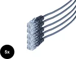 SHIVERPEAKS S/CONN maksimaalse &uuml;henduvusega telefonikaabel, RJ11 isane - RJ11 isane, &uuml;mmargune, must, paindlik, vask, 5 tk komplekt, 2,0 m SO70084-2-SET5