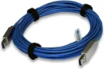 EXSYS EX-K1680 aktiivne USB 3.2 Gen 1 pikenduskaabel 10m, USB-A isane-pesane, sinine