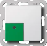 Gira System 55 Off/Stop klahv, puhtvalge 291103