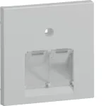 Hager GZUAE2A7035 tsentraalne kate 2 UAE/RJ45 pesa jaoks, helehall RAL 7035