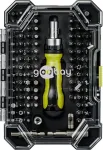 Goobay 100-osaline kruvikeeraja otsakute komplekt 1/4 inch kuuskant S2 terasotsakute ja magnetilise otsakuhoidjaga 77844