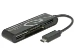 DeLOCK USB2.0 kaardilugeja USB Type-C isane 5 pesaga - kaardilugeja - k&otilde;ik-&uuml;hes (mitme formaadiga) - USB-C (91739)